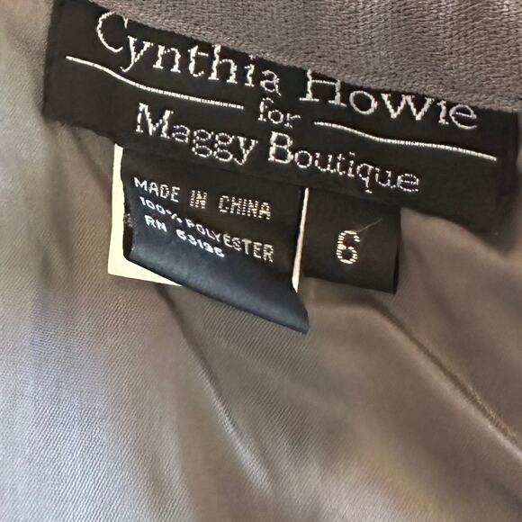 Cynthia Howie Maggy Boutique High Waist Pencil Skirt Gray Midi Size 6 - Picture 4 of 5